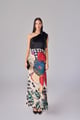 Sylvia Dress Black/Multi Ivory/Black color