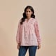 Pink Embroidered Button Top Pink color