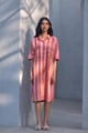 The Kissa Dress Pink/Orange color