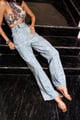 Crystal Denim Pantslana Blue color