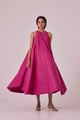 Audric Midi Dress Pink color