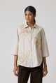 Agnes Applique Shirt Sand color