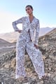 Scalloped Lace Pant White color