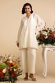 Sibi Cotton Kurta Set Ivory color