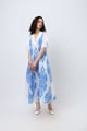 Blue & White Cotton Dress - Jungle Marigold - Image 1