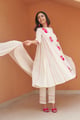 Niyati Kurta Set Ivory/Pink color