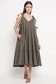 Midi Dress Tadui Green color