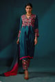 Crepe Kurta Set Blue color