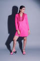 Swarosvki Blazer Dress Fuschia color
