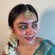 Dhara Statement Maangtikka Gold/White/Pink color