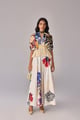 Monica Blouse & Jane Skirt Ivory/Blue color