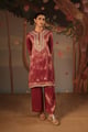 Zari Tissue Kurta with Flared Pants
