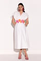 Amalfi Midi Dress White color