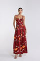 Scarlett Underwired Dress Maroon color