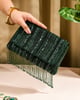 Green Fiesta Clutch Green color