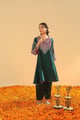 Mohsina - Kalidaar Chauga with Salwar Emerald Green color