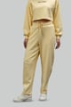 Butter Yellow Terry Barrel Pants Yellow color