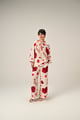 Scarlet Bloom Coord Set Off White/Red color