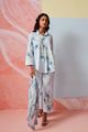 Serene Blooms Set Sky Blue color