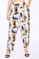 Oval Print Pants White/Purple/Yellow color