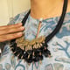 Isina Phool(B) Necklace Black color