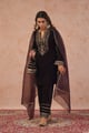 Regal Brown Velvet Suit Brown color