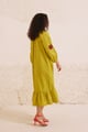 Shamya Dress Lime Green color