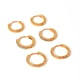 Monsoon Set of Three Classic and Textured Hoop Earrings, Marina Gold color