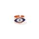 Evil Eye Adjustable Ring-Rose Gold Rose Gold color