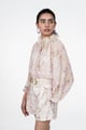 Victorian Floral Printed Co-Ord Set Cream color