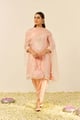 Zahra - Short Kurta with Dhoti Off Rose color