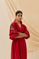 Unab Day Dress Red color