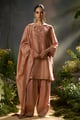 Pink Kurta Dupatta Set Pink color