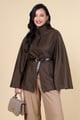 Urban Chic Cape Coat Brown color