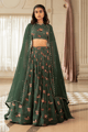 Davina Lehenga Set Green color