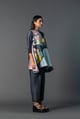 Array Posy Soft Charcoal Coord Grey color