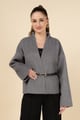 Belted Kimono Cape Antrasit color