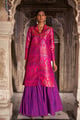 Benares Brocade Jacket Pink color