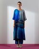 Horizon Blue/Grey Kurta Set Blue/Grey color