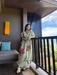 Nirvana Dress in Sorrento Bloom Print (Butter Yellow) Butter Yellow color