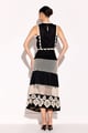 Honeycomb Flowers Matching Set Black color