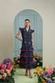 Playa Dress Denim Floral color