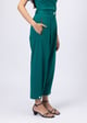 Barrel Leg Pants Pine Green color