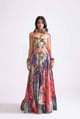 Magnolia Lehenga Red Purple Red/Purple color