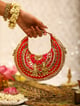Ishani (Bag) Red/Gold color