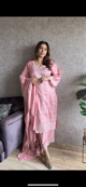 Falak - Cotton Suit Set Pink color