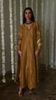 Sushma Anarkali in Antique Gold Tissue Antique Gold color