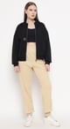 Heart of Ny Patch Logo Jogers Dark Beige color