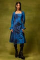 Saphire Muse Flora Midi Dress Blue color