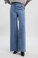 Light Blue Studded High-Rise Wide-Leg Jeans - KAREN MILLEN - Image 1